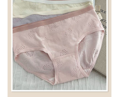 Plain Cutout Bikini Panties / Set SpreePicky