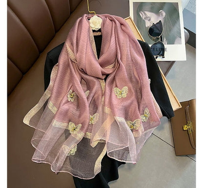 Butterfly Faux Pearl Shawl SpreePicky