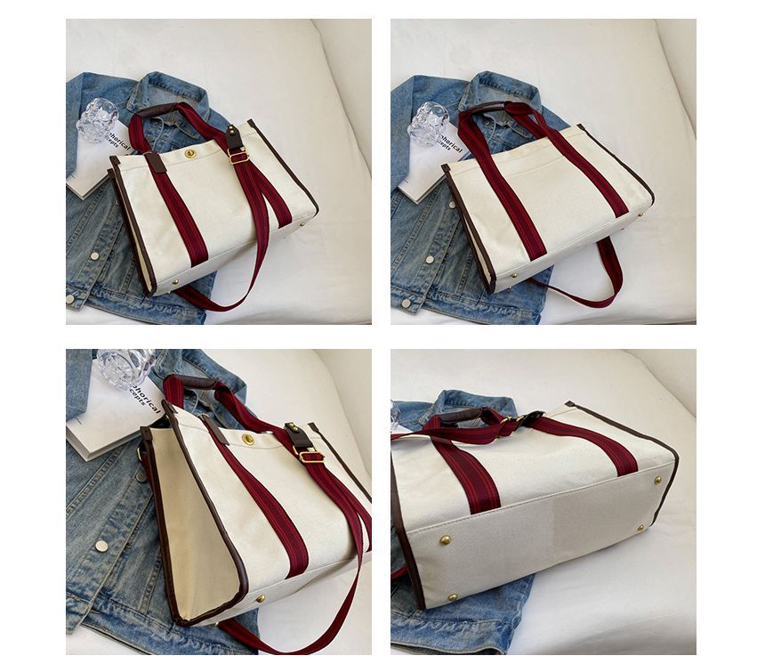 Striped Top Handle Crossbody Bag SpreePicky