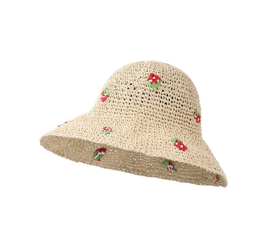 Strawberry Straw Sun Hat SpreePicky