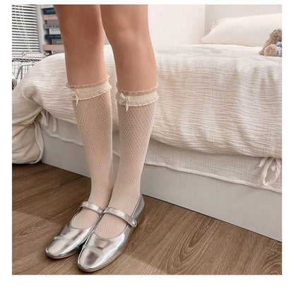 Fishnet Plain Socks SpreePicky