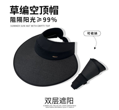 Piped Open Top Sun Hat SpreePicky