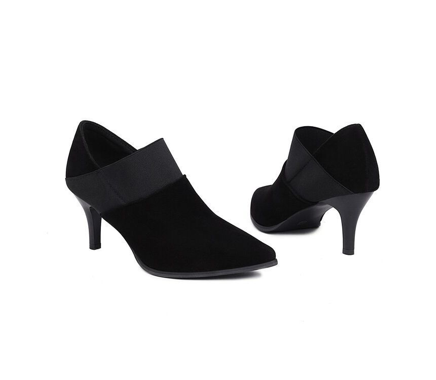 Pointy Toe High Heel Ankle Boots SpreePicky