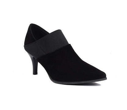 Pointy Toe High Heel Ankle Boots SpreePicky