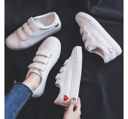 Heart Adhesive Strap Sneakers SpreePicky