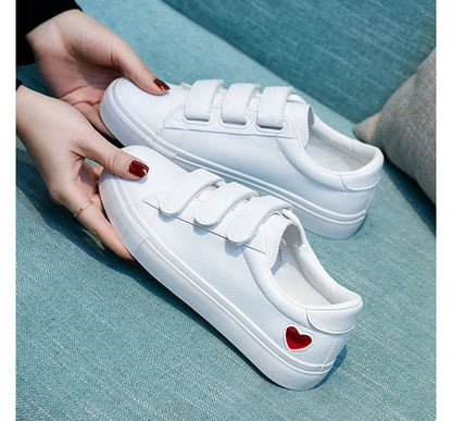 Heart Adhesive Strap Sneakers SpreePicky