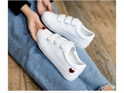 Heart Adhesive Strap Sneakers SpreePicky