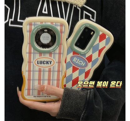 Plaid / Argyle Stand Phone Case - iPhone XR / XS Max / 11 / 11 Pro / 11 Pro Max / 12 / 12 Pro / 12 Pro Max / 13 / 13 Pro / 13 Pro Max / 14 / 14 Pro / 14 Plus SpreePicky