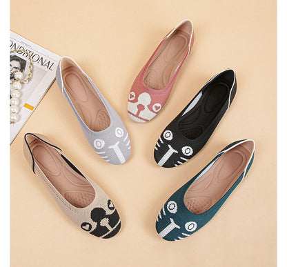 Cartoon Print Flats SpreePicky