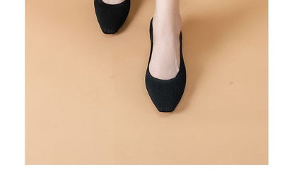 Pointed Chunky Heel Pumps SpreePicky