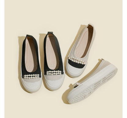 Two Tone Faux Pearl Platform Slip SpreePicky