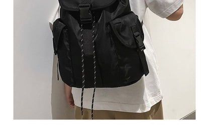 Flap Buckle Nylon Backpack mySite