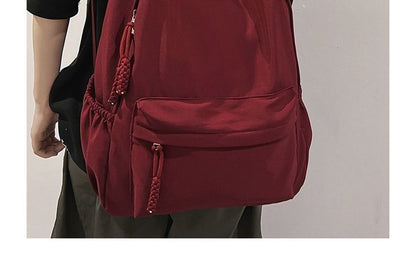 Plain Nylon Backpack mySite