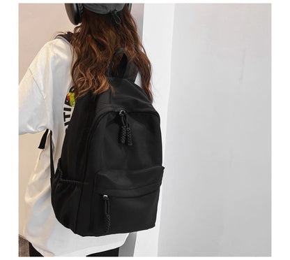 Plain Nylon Backpack mySite