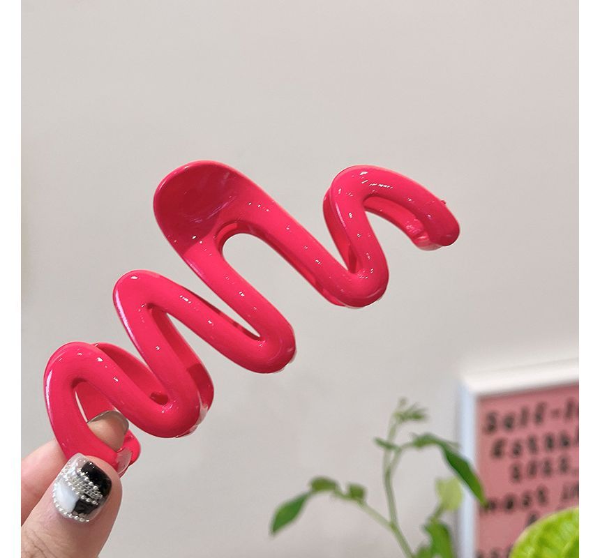 Wavy Plastic Hair Clamp SpreePicky