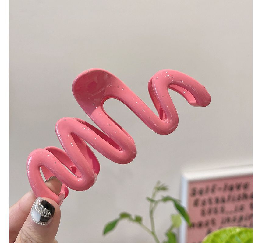 Wavy Plastic Hair Clamp SpreePicky