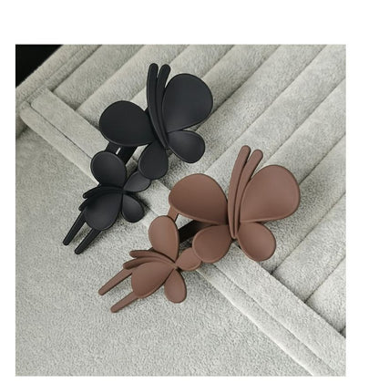 Matte Butterfly Resin Hair Clip SpreePicky