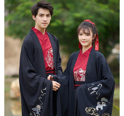 Couple Matching Traditional Chinese Costume Embroidered Cape / Long SpreePicky