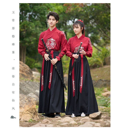 Couple Matching Traditional Chinese Costume Embroidered Cape / Long SpreePicky