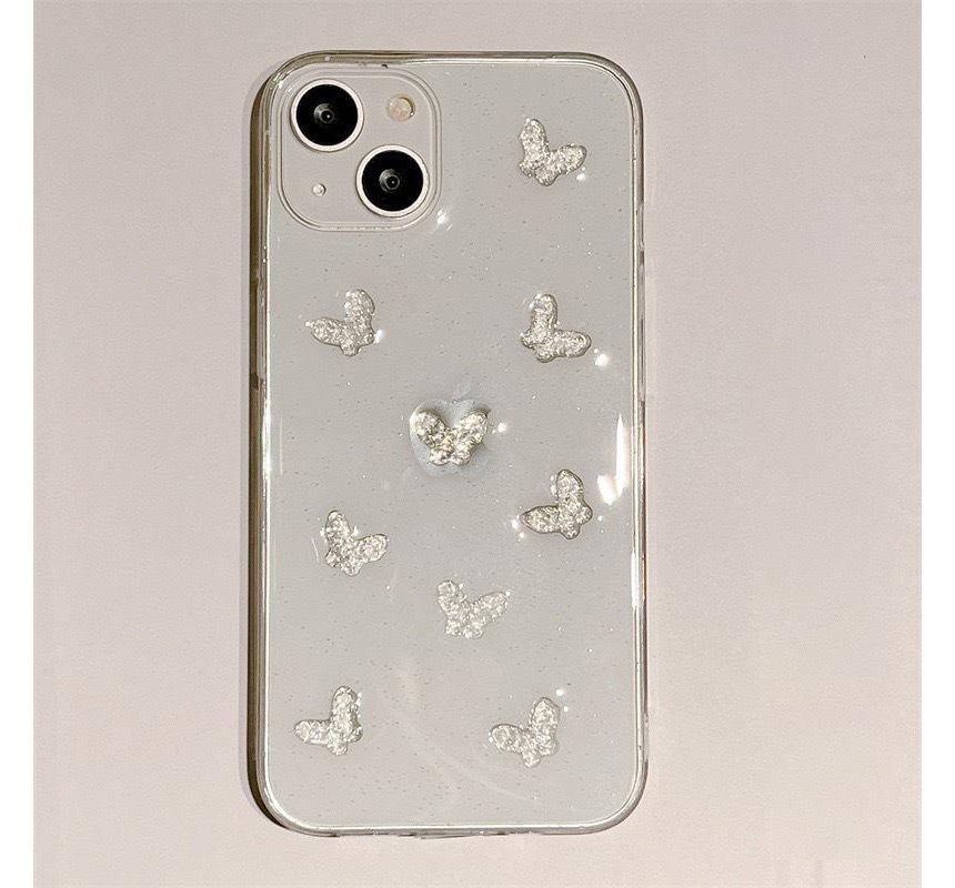 Butterfly / Heart Transparent Phone Case SpreePicky