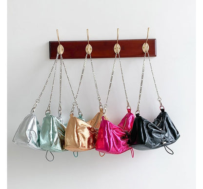 Chain Strap Drawstring Shoulder Bag SpreePicky