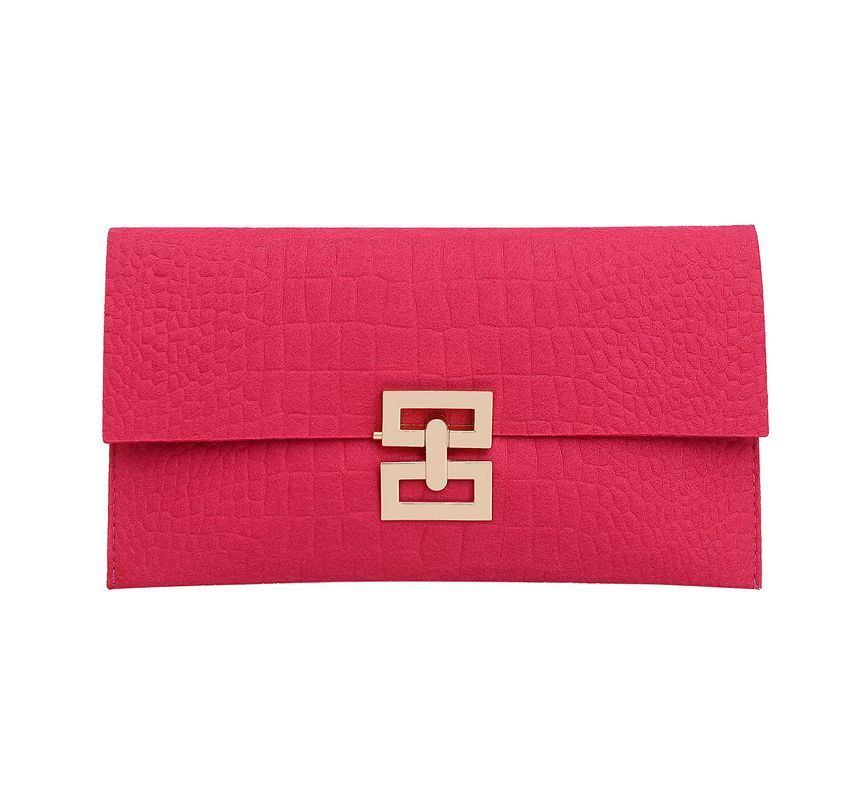 Flap Crocodile Grain Clutch SpreePicky