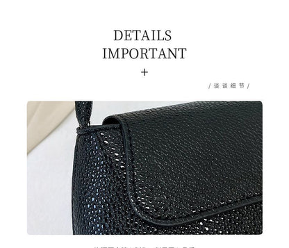 Grained Flap Shoulder Bag SpreePicky