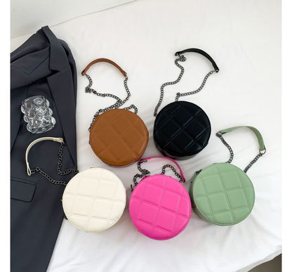 Quilted Round Crossbody Bag SpreePicky