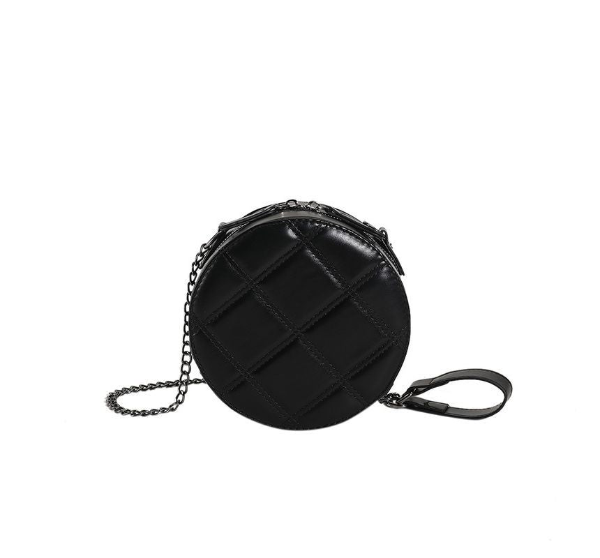 Quilted Round Crossbody Bag SpreePicky