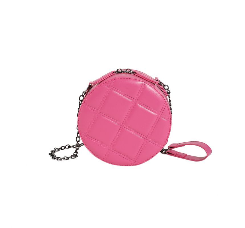 Quilted Round Crossbody Bag SpreePicky