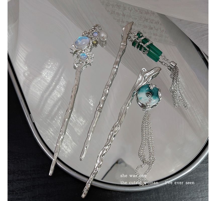 Floral Acrylic Alloy Hair Stick SpreePicky