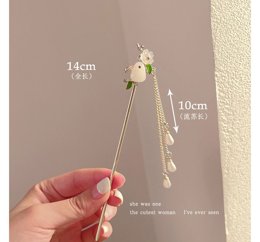 Floral Acrylic Alloy Hair Stick SpreePicky