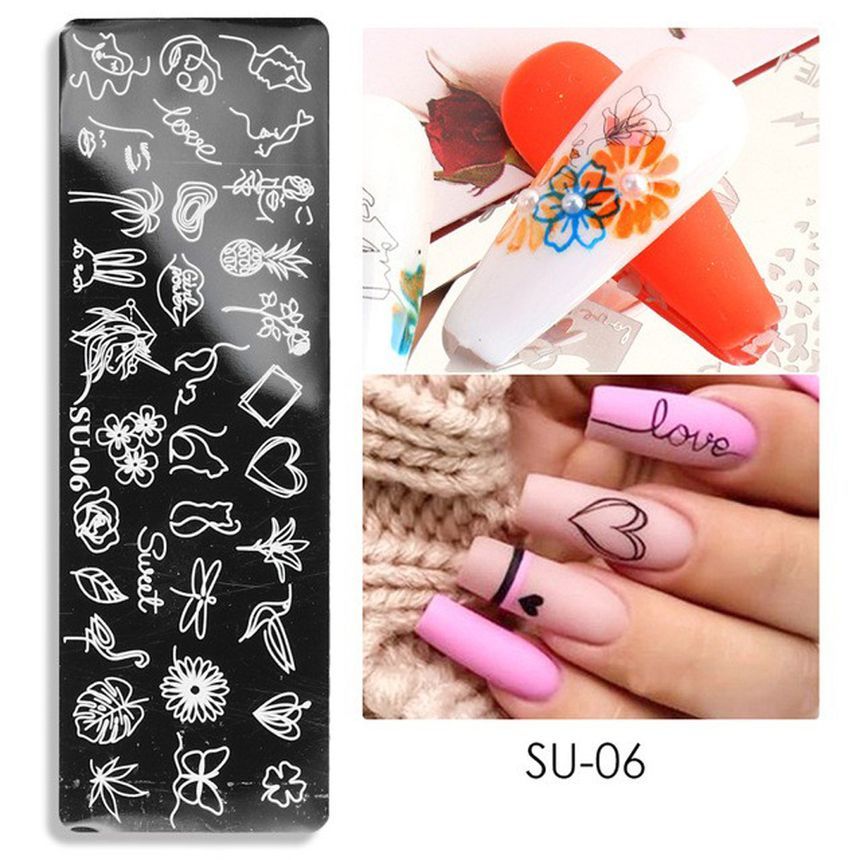 Stainless Steel Nail Art Stamping Plate SpreePicky