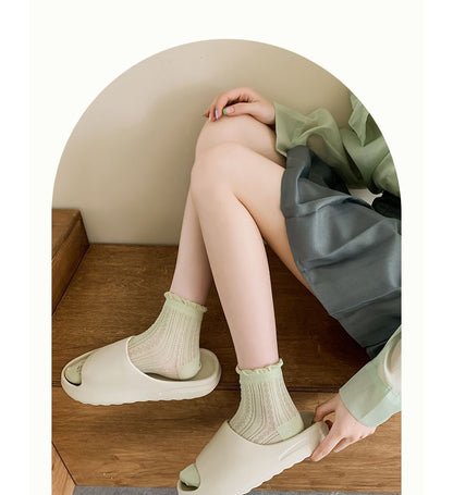 Plain Frill Short Socks Set SpreePicky