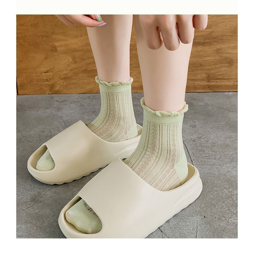 Plain Frill Short Socks Set SpreePicky