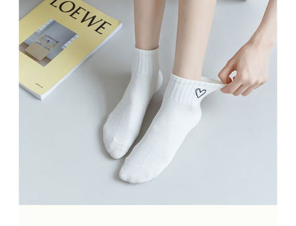 Embroidered Short Socks Set SpreePicky