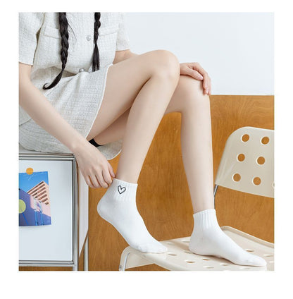 Embroidered Short Socks Set SpreePicky