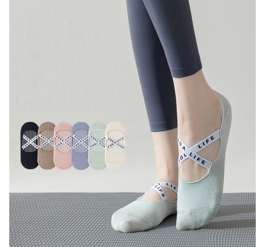 Lettering Yoga Socks Set SpreePicky