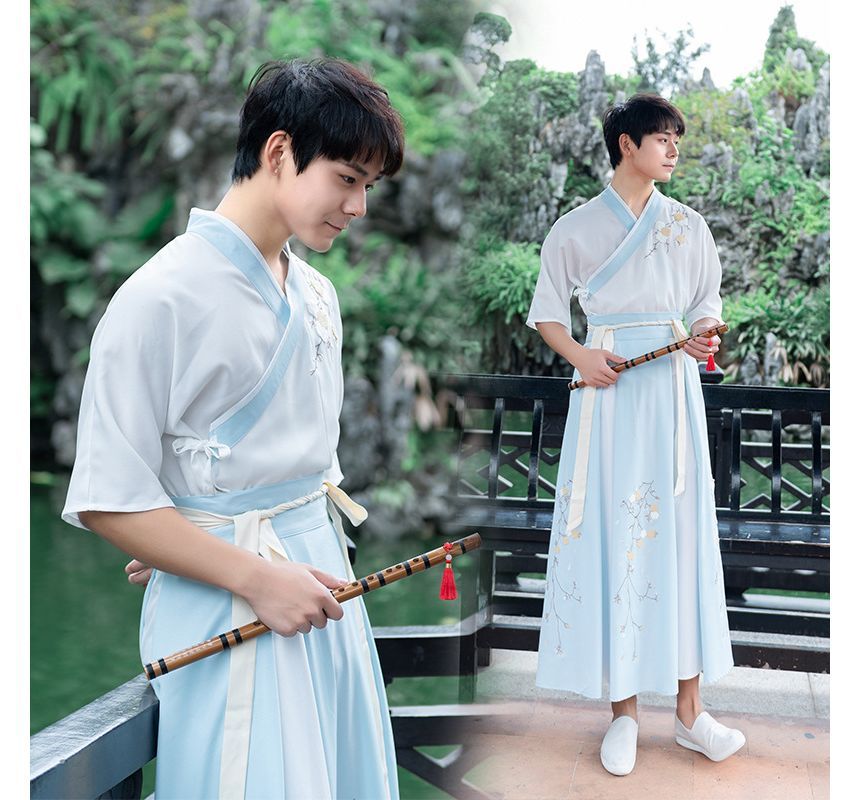 Traditional Chinese Couple Matching Costume Set: Short SpreePicky