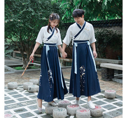 Traditional Chinese Couple Matching Costume Set: Short SpreePicky