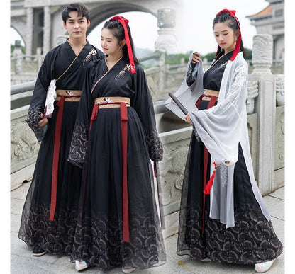 Traditional Chinese Couple Matching Costume Long SpreePicky