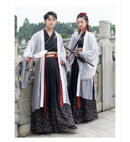 Traditional Chinese Couple Matching Costume Long SpreePicky