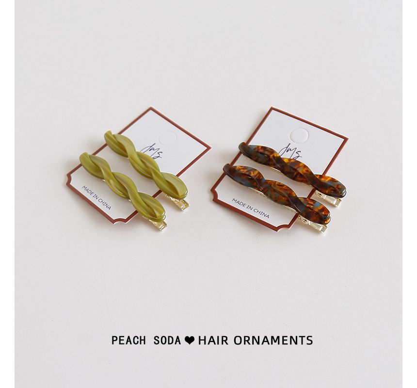 Set of 2: Acetate Hair Clip mySite