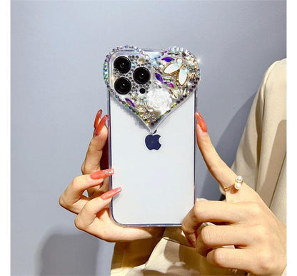 Heart Embellished Phone Case SpreePicky