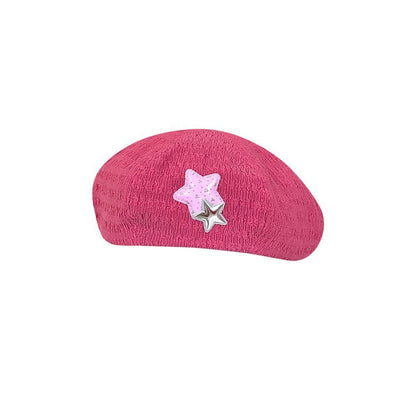 Star Applique Beret Hat SpreePicky