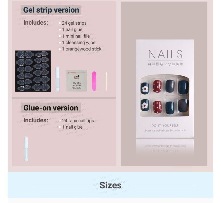 Bow Press-On Nails SpreePicky