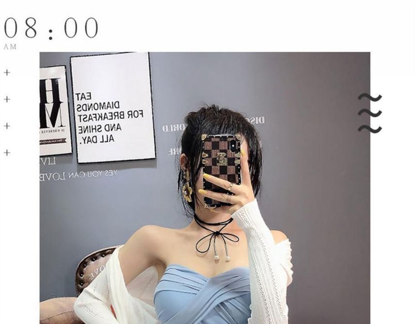 Strapless Plain Ruched Mini Bodycon Dress SpreePicky