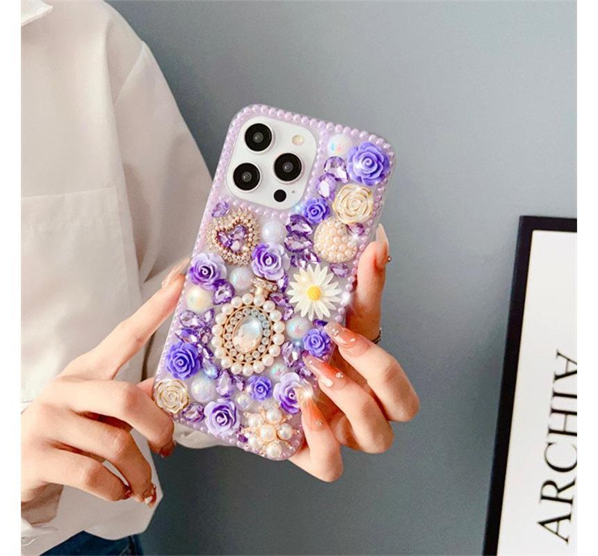 Floral Phone Case - iPhone 14 Pro Max / 14 Pro / 14 Max / 14 / 13 Pro Max / 13 Pro / 13 / 13 mini / 12 Pro Max / 12 Pro / 12 / 12 mini / 11 Pro Max / 11 Pro / 11 / SE / XS Max / XS / XR / X / 8 / 8 Plus / 7 / 7 Plus SpreePicky