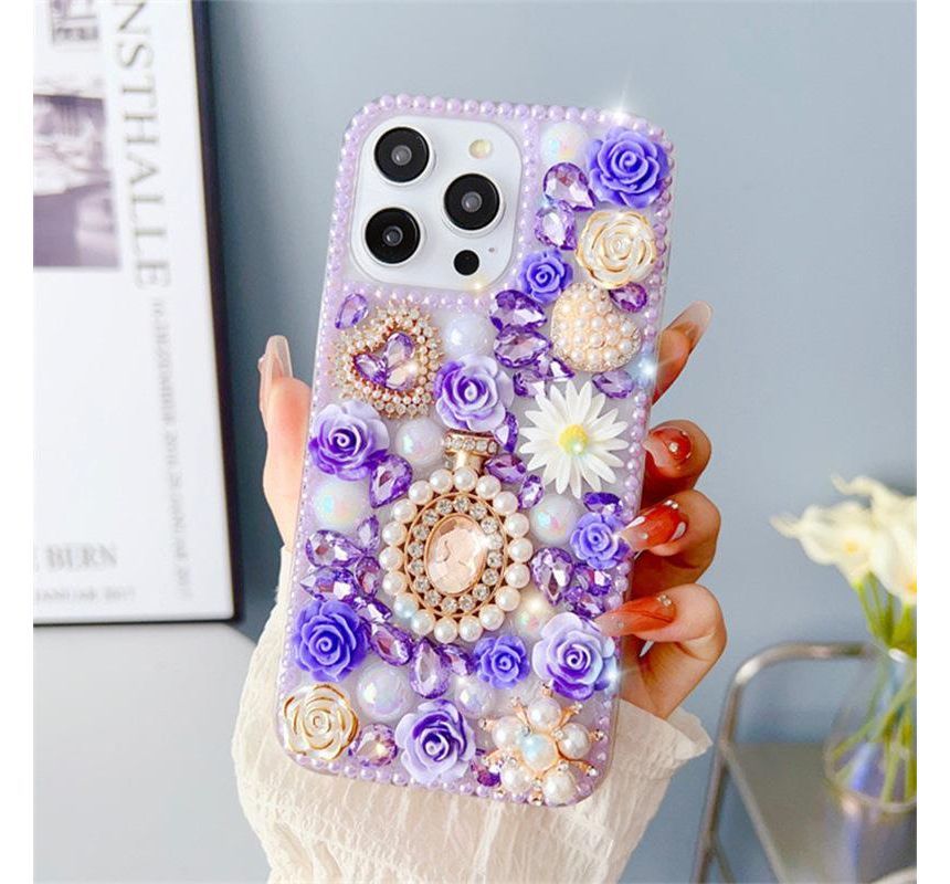 Floral Phone Case - iPhone 14 Pro Max / 14 Pro / 14 Max / 14 / 13 Pro Max / 13 Pro / 13 / 13 mini / 12 Pro Max / 12 Pro / 12 / 12 mini / 11 Pro Max / 11 Pro / 11 / SE / XS Max / XS / XR / X / 8 / 8 Plus / 7 / 7 Plus SpreePicky