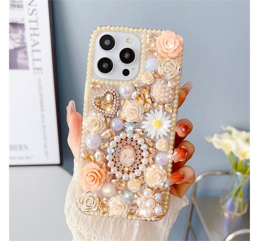 Floral Phone Case - iPhone 14 Pro Max / 14 Pro / 14 Max / 14 / 13 Pro Max / 13 Pro / 13 / 13 mini / 12 Pro Max / 12 Pro / 12 / 12 mini / 11 Pro Max / 11 Pro / 11 / SE / XS Max / XS / XR / X / 8 / 8 Plus / 7 / 7 Plus SpreePicky